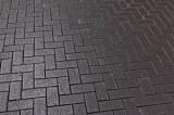 Р609SKF FELDHAUS KLINKER тротуарный клинкерный кирпич "umbra ferrum", антрацитовый с фиолетовым  нагаром, с оттенками